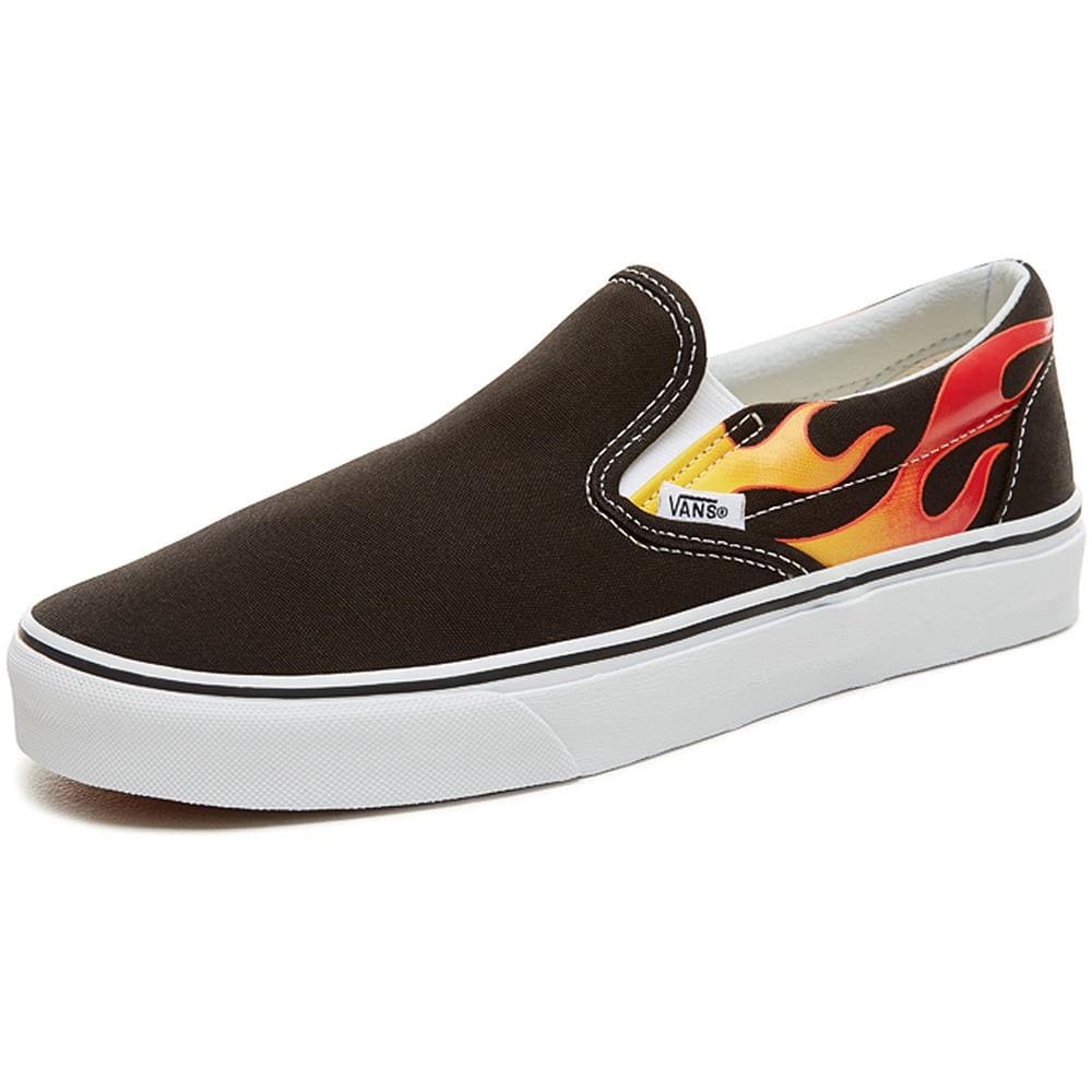 Scarpe Classic Slip-on Flame Taglia 38 Codice Vn0a38f7phn Nero - Foto 6