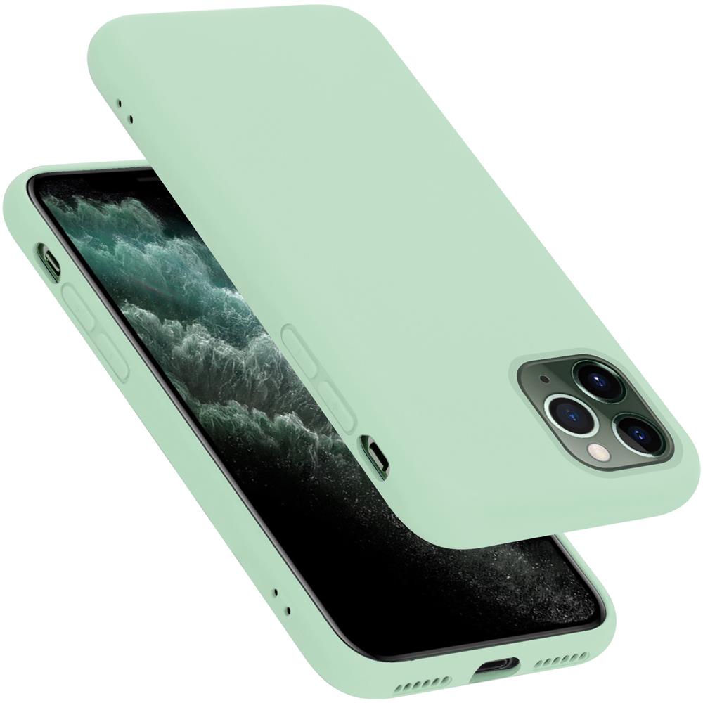 Custodia Compatibile Con Apple Iphone 11 Pro Max In Liquid Verde Chiaro - Coperchio Protettivo In Silicone Tpu Flessibile - Foto 1