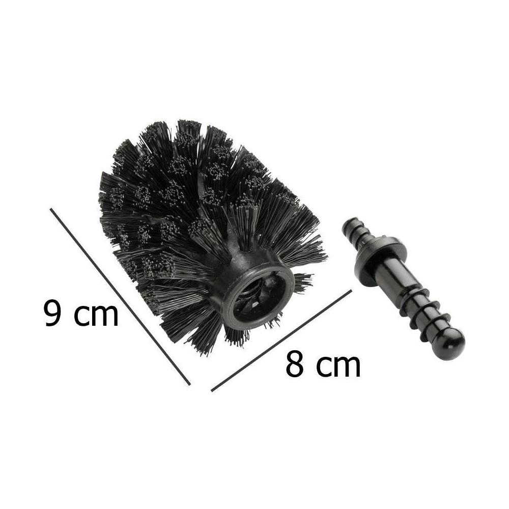 Punta Di Ricambio Per Scopino Wc - Colore Nero, 8 Cm, - Foto 2