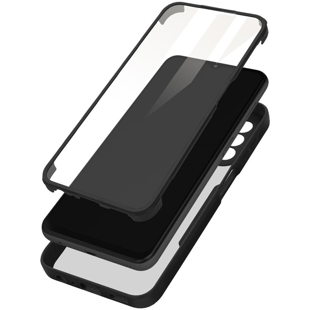 Cover Samsung Galxy A13 4g Retro Plexiglass Fronte Polimero Bordo Nero - Foto 1