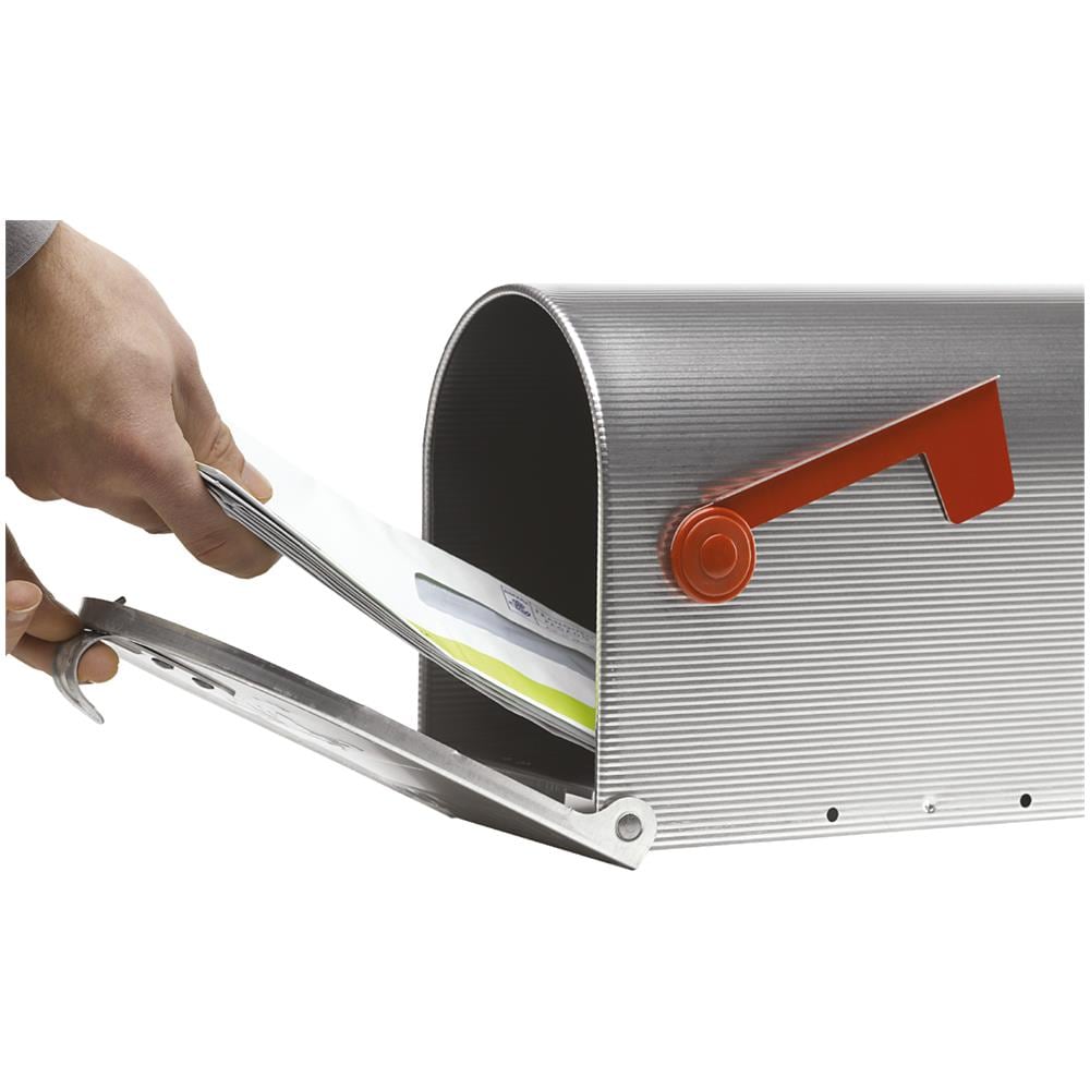 Americano E2101 Cassetta Postale Americana In Alluminio, Di Grandi Dimensioni, Riviste E Buste C4, Per Posta, Pane O Giornale, Inox - Foto 2