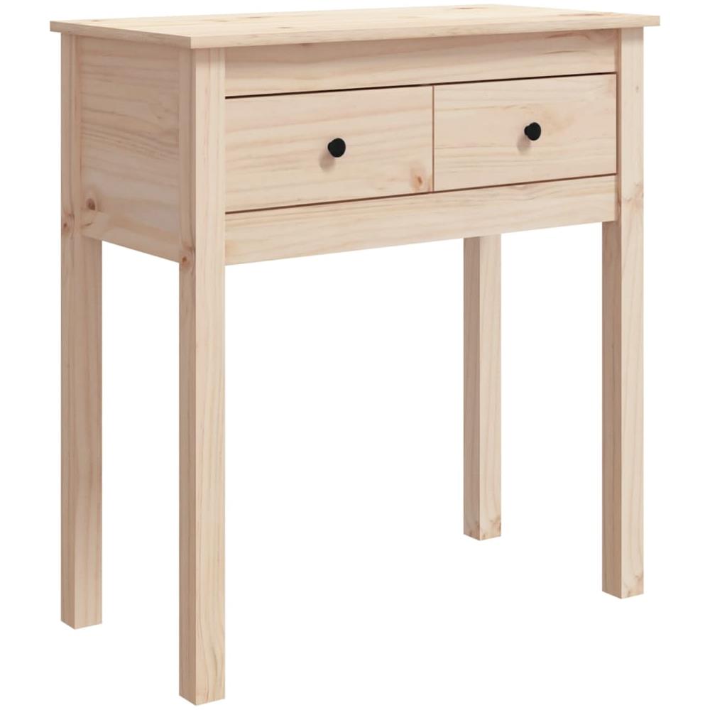 Tavolo Consolle 70x35x75 Cm In Legno Massello Di Pino - Foto 1