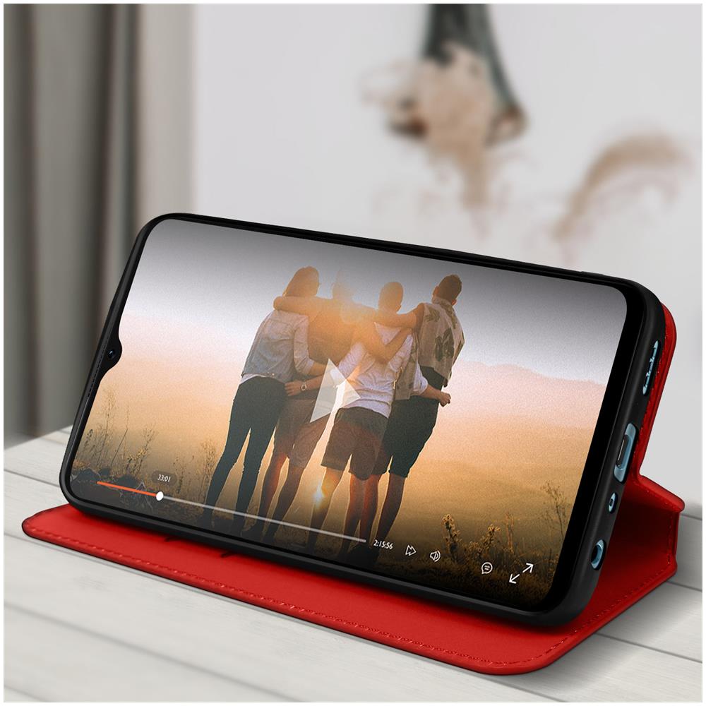 Custodia Oppo A77 Portafoglio Supporto Video Rossa - Foto 2