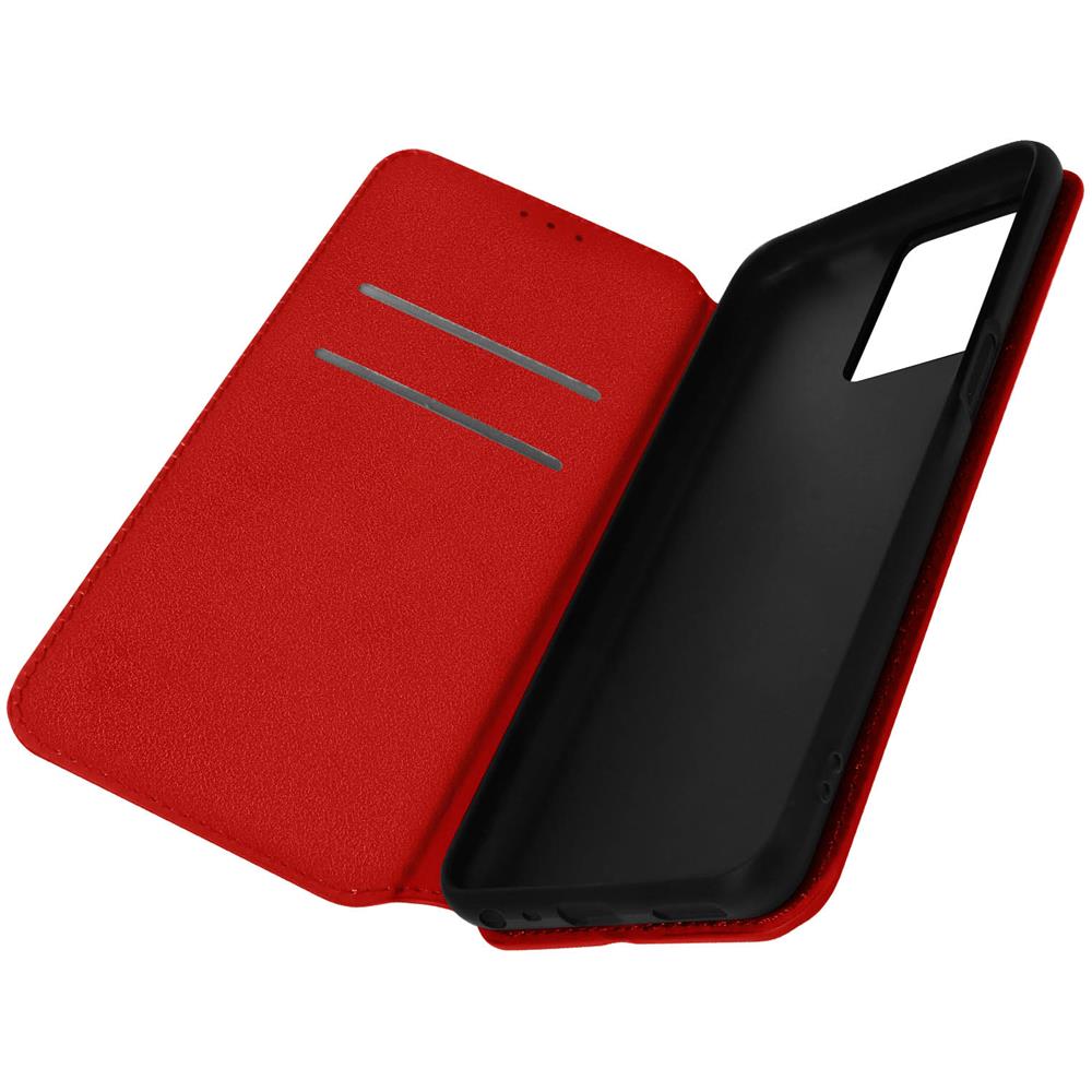 Custodia Oppo A77 Portafoglio Supporto Video Rossa - Foto 1
