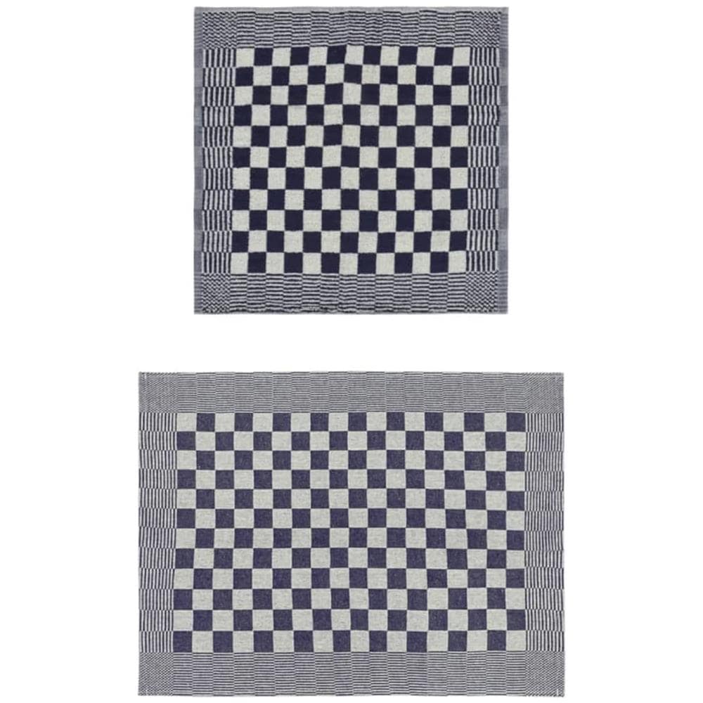 Set Strofinacci 50 Pz In Cotone Blu E Bianco - Foto 2