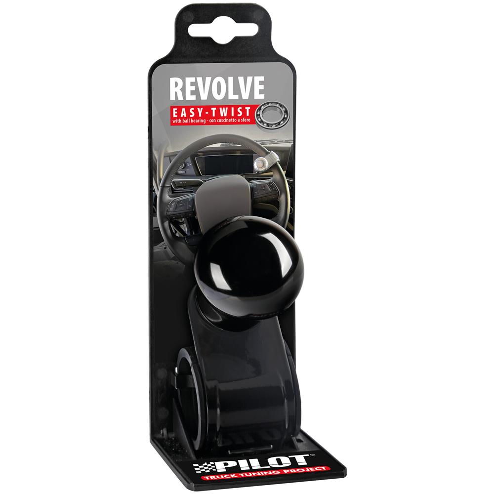 Revolve, Pomello Volante In Alluminio Anodizzato Nero, Staffa Nera - Foto 2