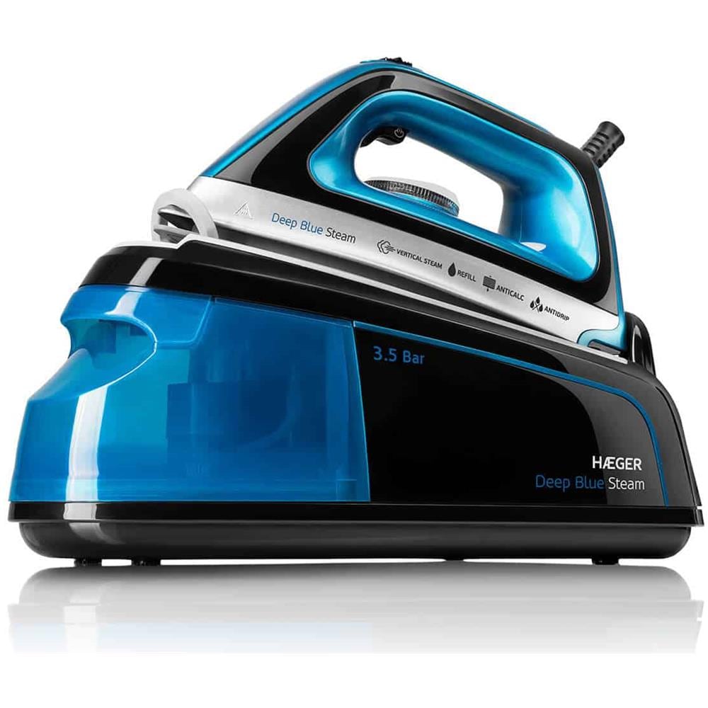 SG-22B. 001A ferro da stiro a caldaia 2250 W 1,2 L Ceramica Nero, Blu, Acciaio - Foto 1