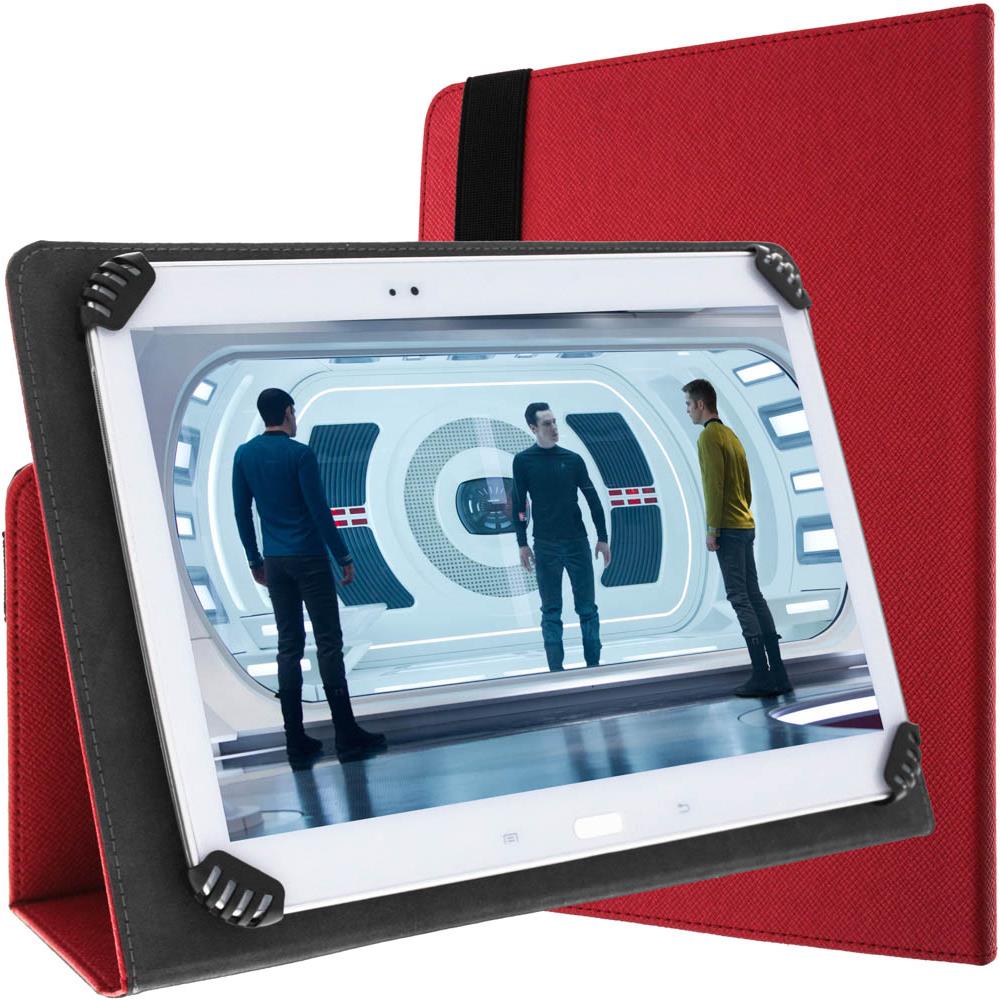 Custodia A Libro Rossa Funzione Supporto Per Tablet 10 Pollici - Foto 1