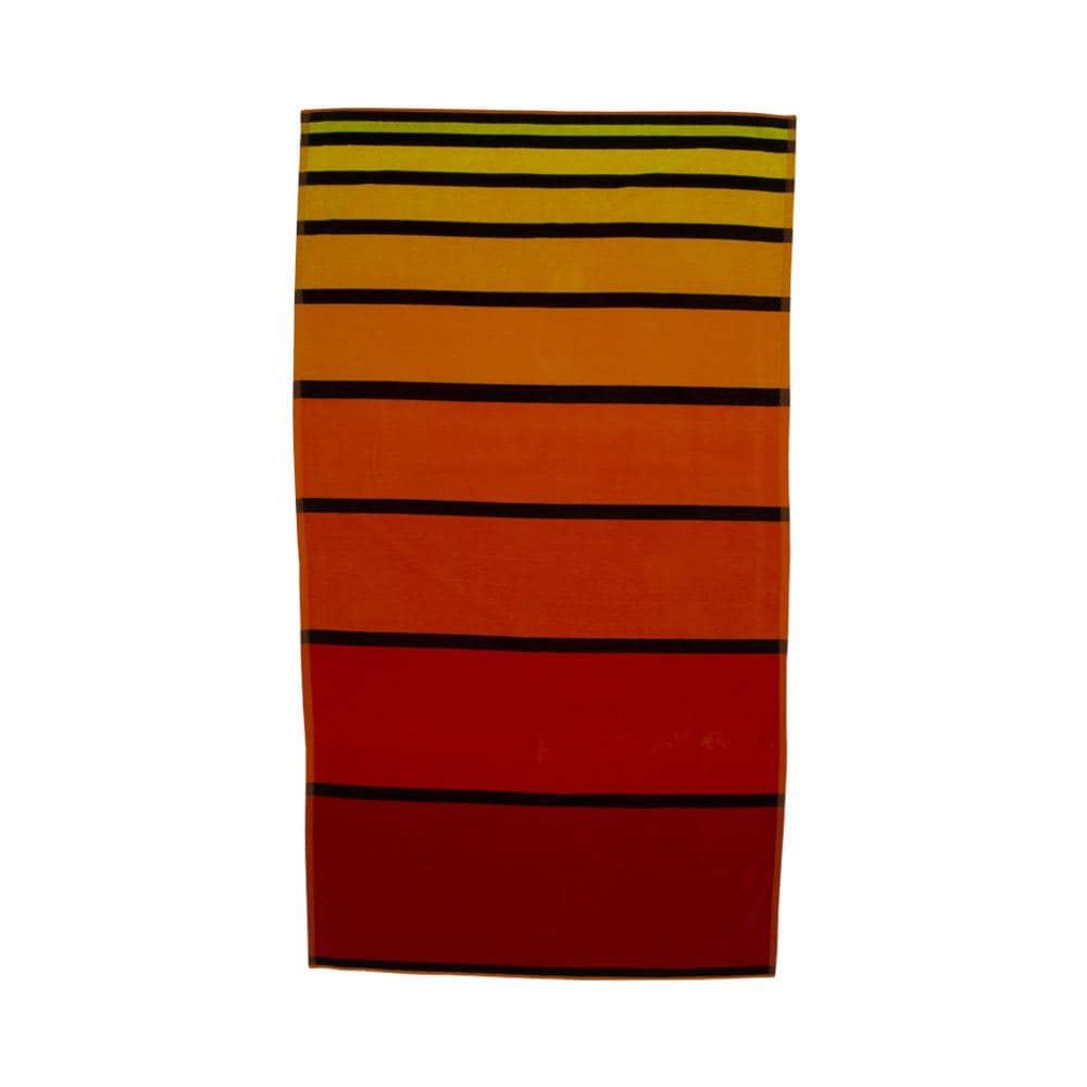 Telo Mare Spiaggia Piscina Jacquard In Spugna Disegno Big Stripe 90x170 D2 - Foto 3