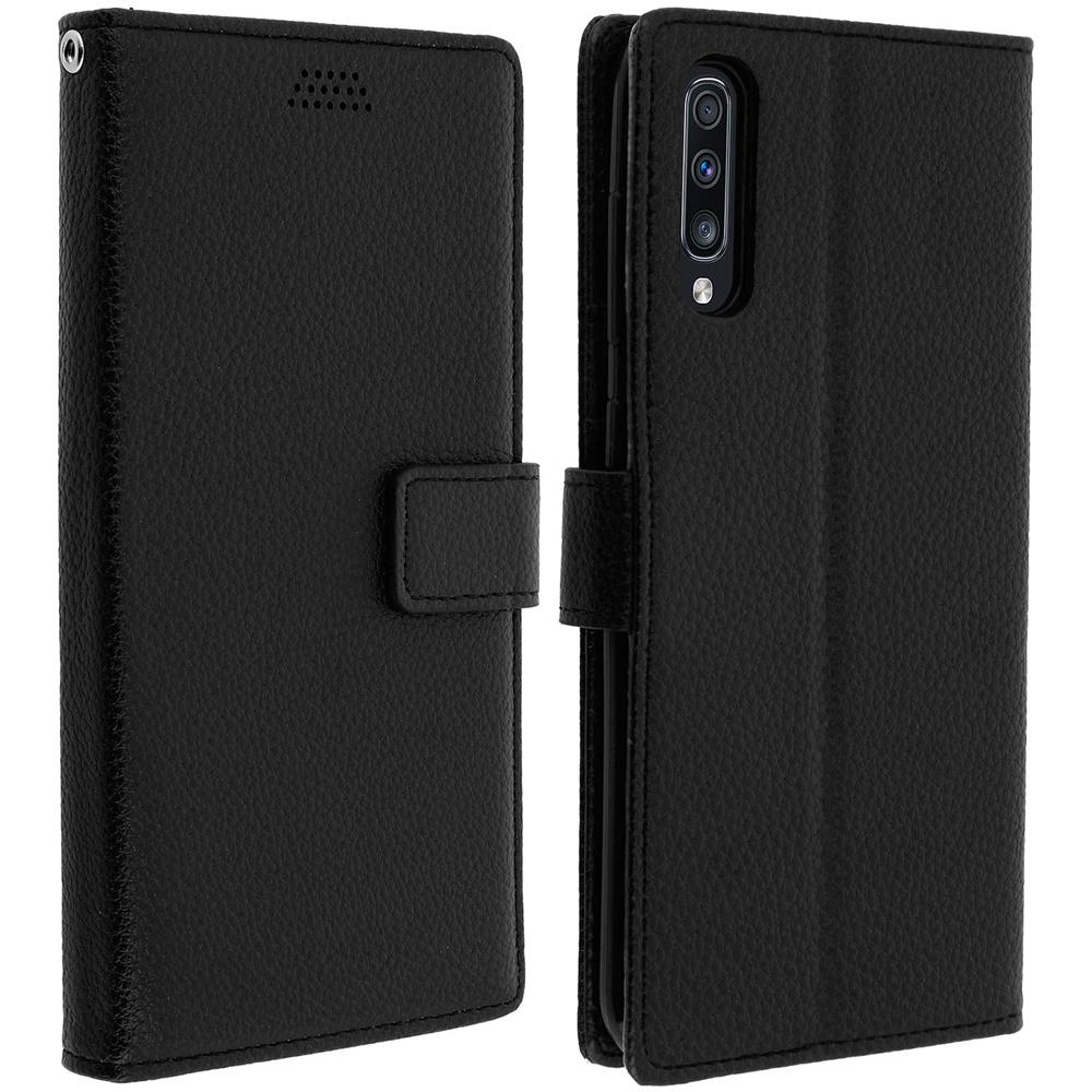 Custodia Galaxy A70 Portafoglio Supporto Video Cover Soft Touch - Nero - Foto 1