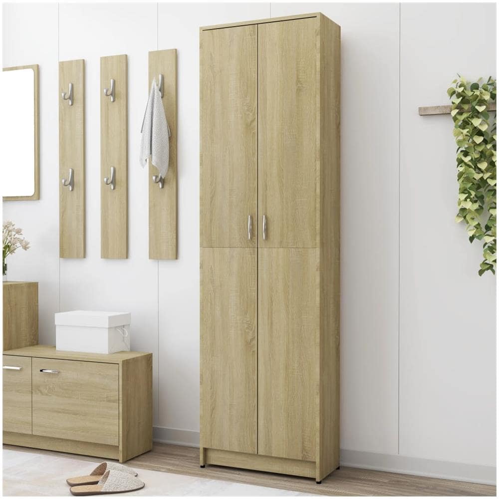 Armadio Corridoio Rovere Sonoma 55x25x189 cm Legno Multistrato - Foto 1