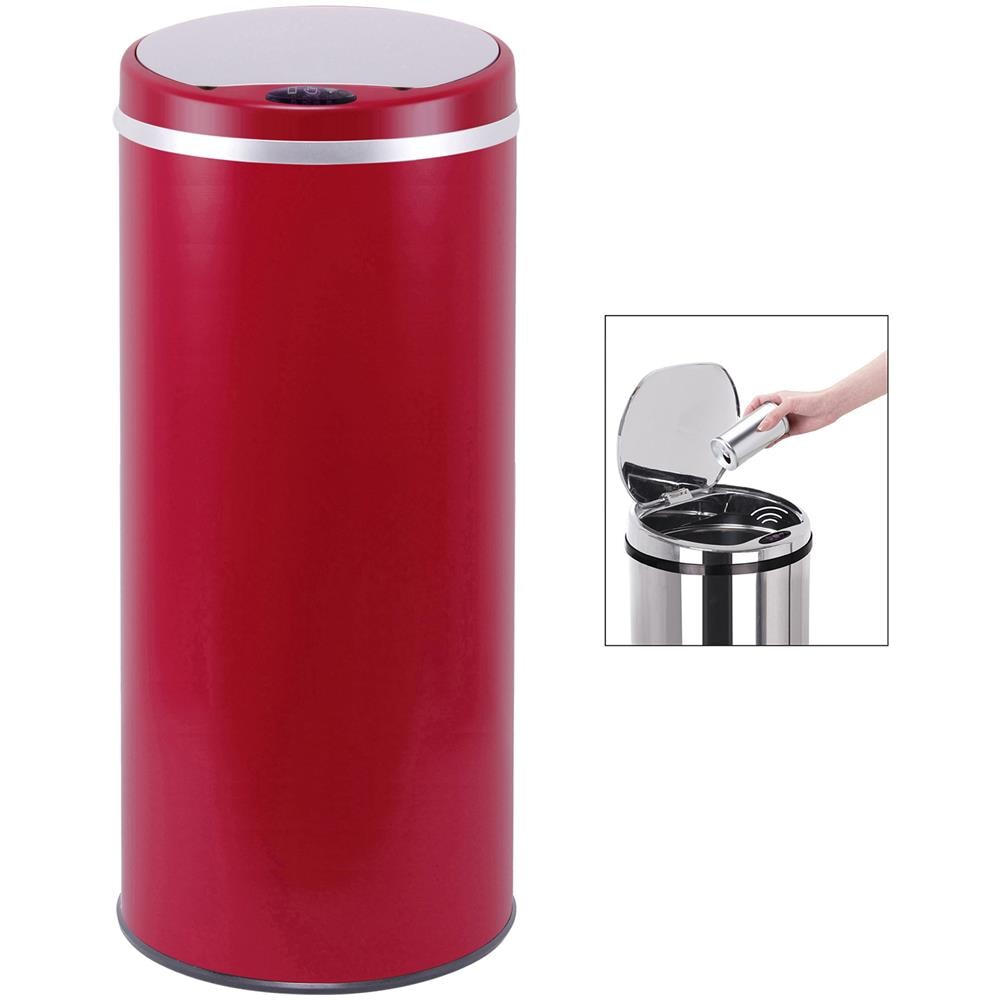 Pattumiera Automatica 42l Rosso Opaco - Bat-42li Red - Foto 2