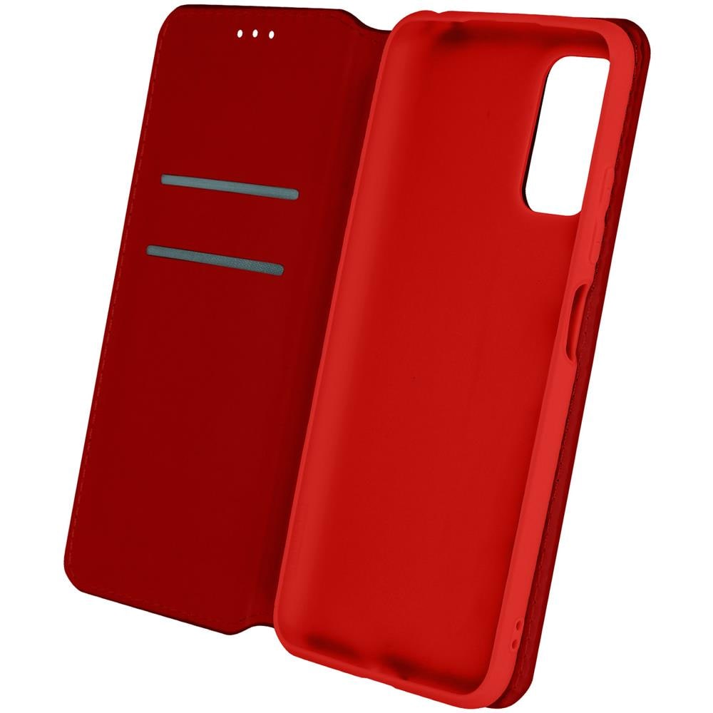Custodia Xiaomi Redmi Note 10 5g E Poco M3 Pro Portafoglio Supporto Video Rossa - Foto 1