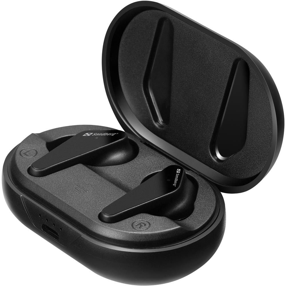 Cuffie Bluetooth Auricolari Bluetooth Sandberg Touch PRO Nero - Foto 2