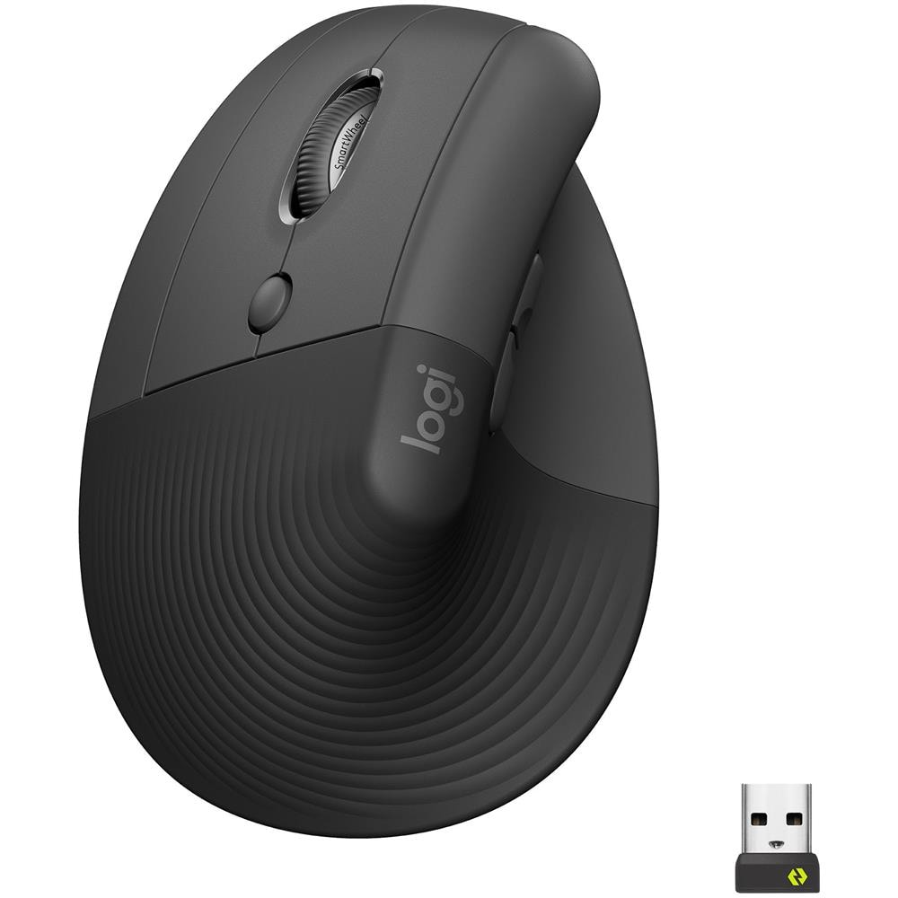 Mouse Verticale Lift Ergonomic Ottico 4 Tasti 4000 DPI Colore Grafite (Mano Sinistra)  - Foto 1