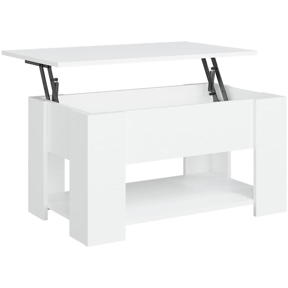 VIDAXL - Tavolino da Salotto Bianco Lucido 50x50x35 cm in Truciolato