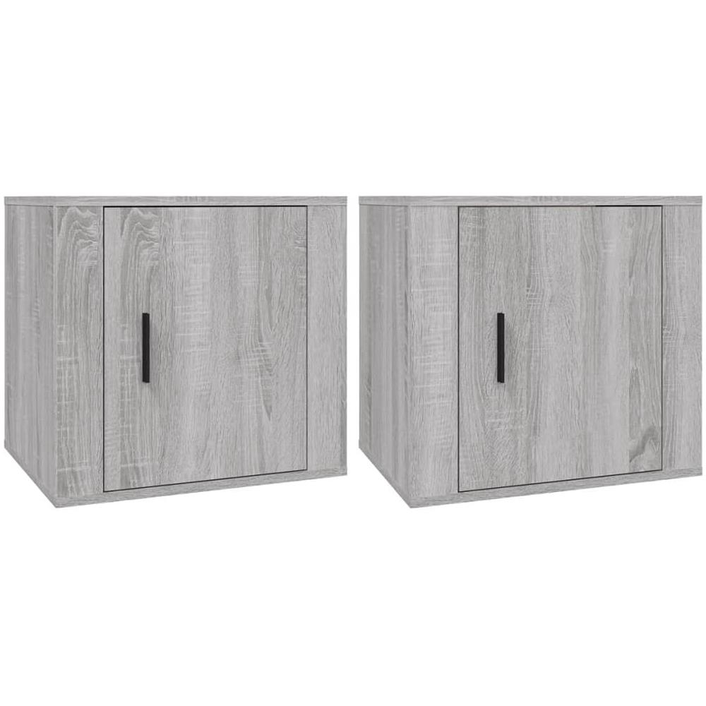 Comodino 2 Pz Grigio Sonoma 50x39x47 Cm - Foto 2