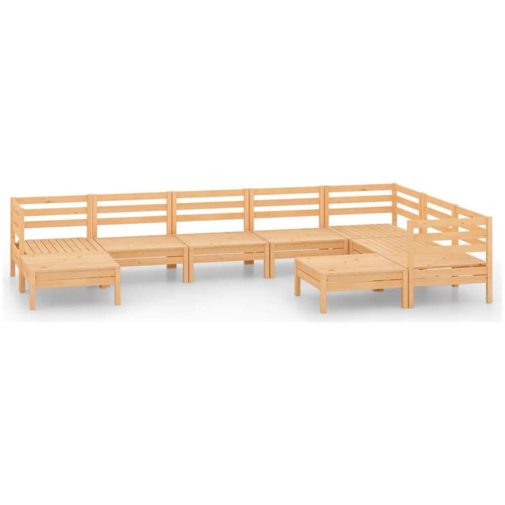 Set Salotto da Giardino 9 pz in Legno Massello di Pino - Foto 2