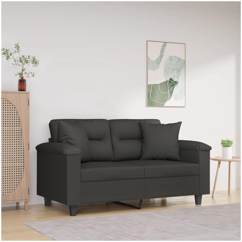 Cuscini Decorativi 2 Pz Grigio Scuro 40x40cm Tessuto Microfibra - Foto 1