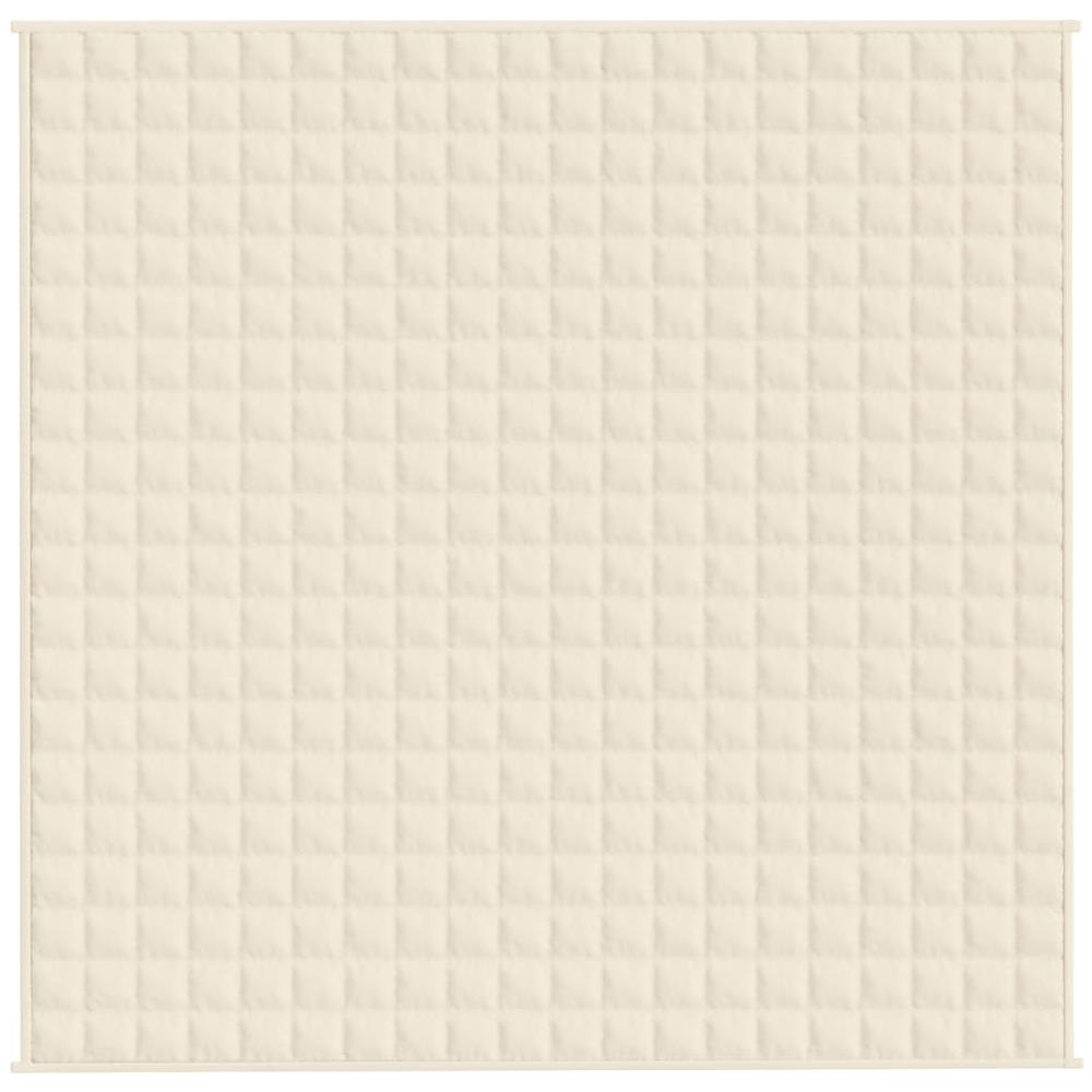 Coperta Ponderata Crema Chiaro 200x200 cm 9 kg Tessuto - Foto 2