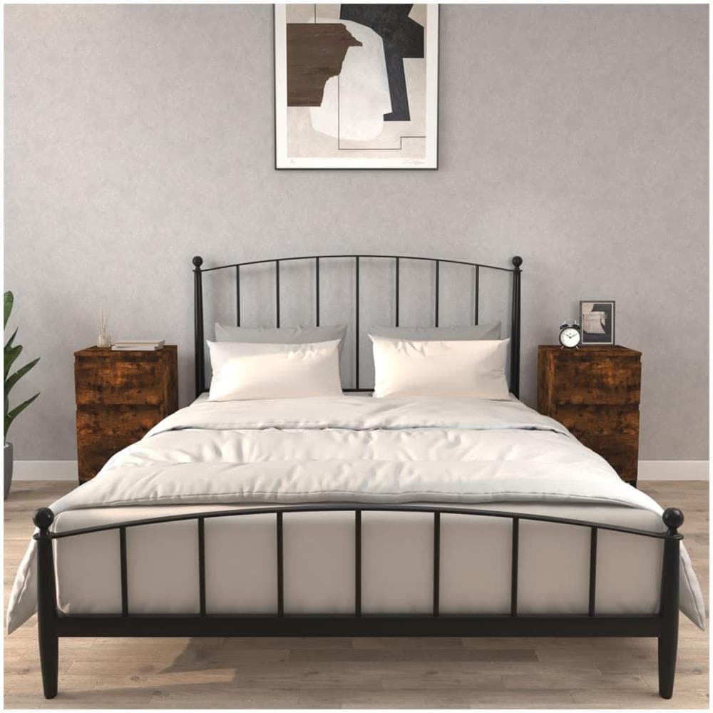 Comodini 2pz Rovere Fumo 40x35x70 Cm - Foto 1
