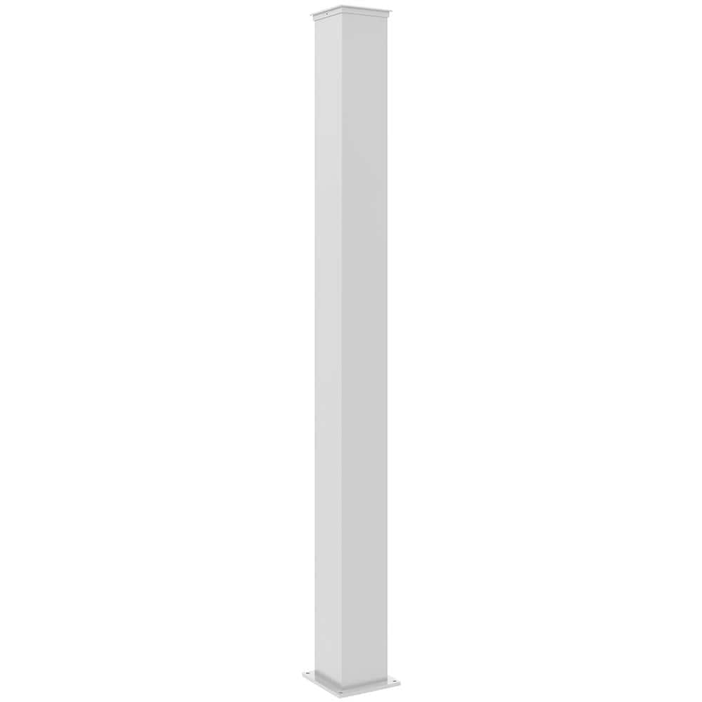 Set Di 2 Pali Eifel 15x15 In Alluminio A. 190cm- Bianco Opaco - Foto 2