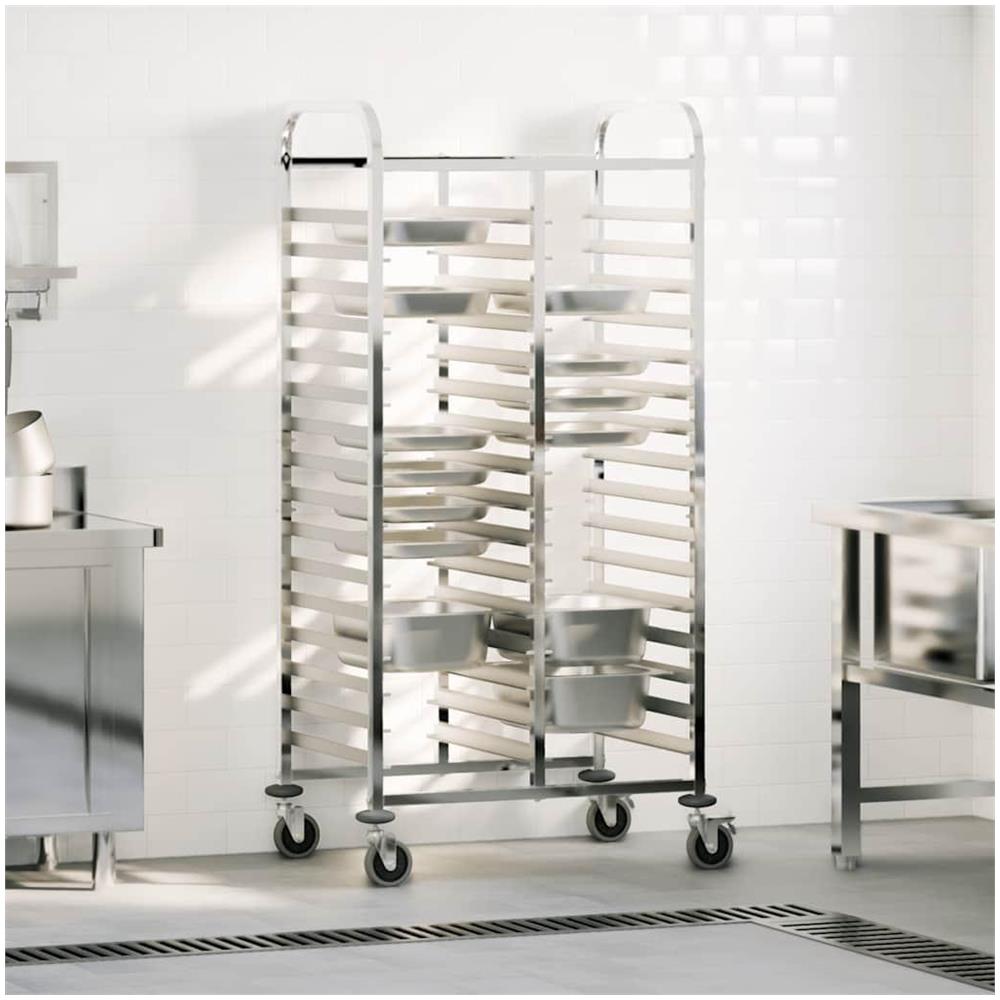 Carrello Portateglie con 32 GN Contenitori 75x55x162,5 cm - Foto 2