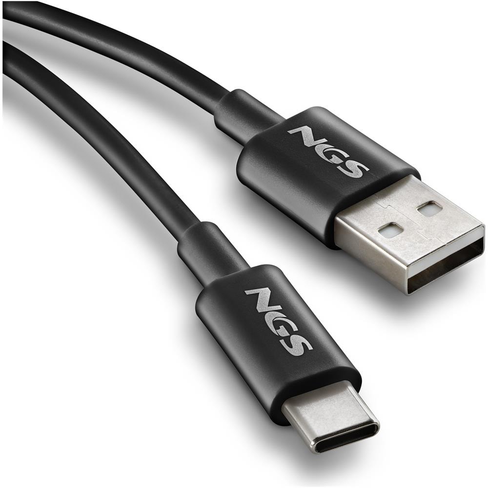 Zyro-ac White: Cavo Di Ricarica Da Usb-a A Usb-c. Trasmissione Dati: 480 Mbps Usb 2.0. Lunghezza: 1 M. Potenza: 15 W. Resistente. Bianco. - Foto 4