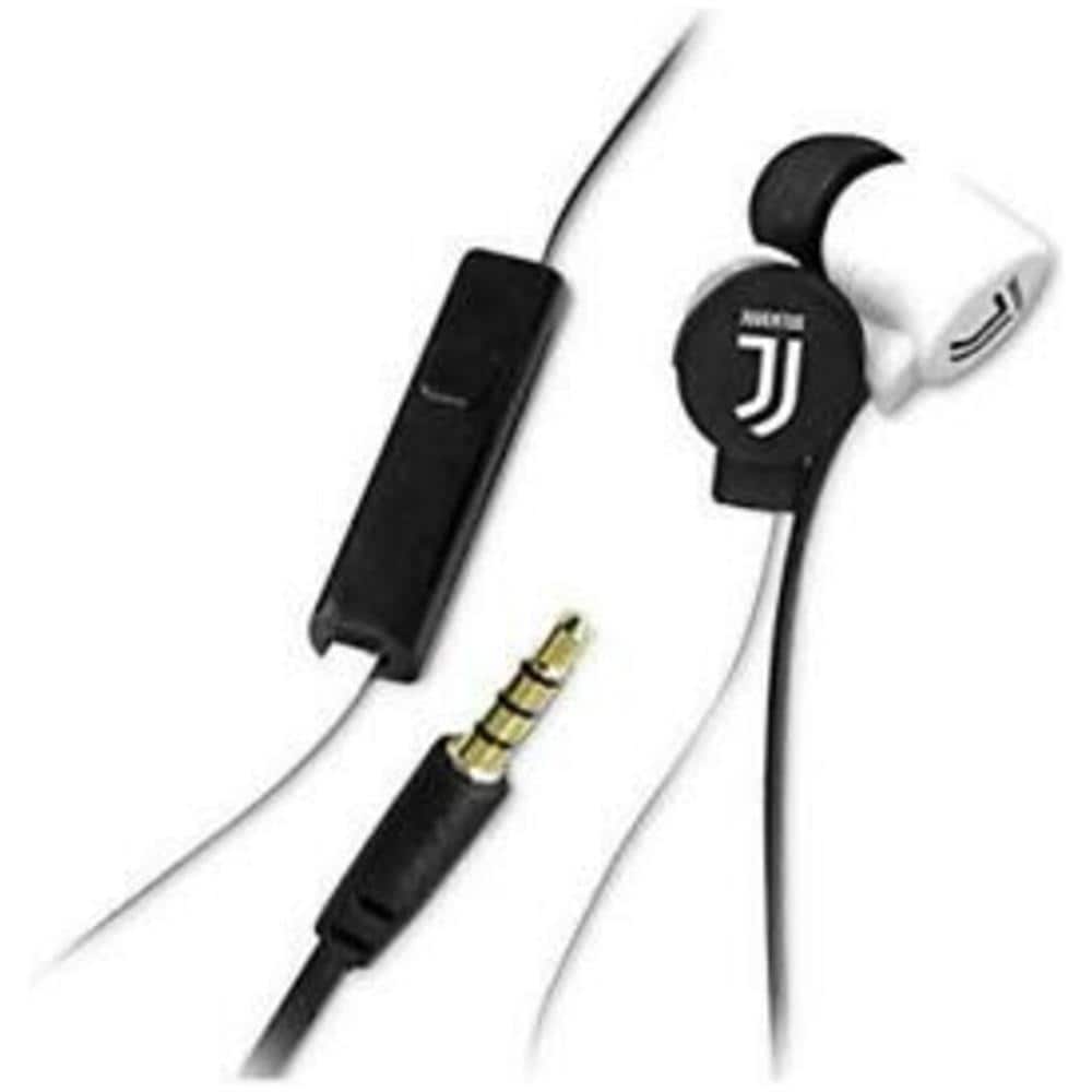 Auricolari con Microfono +Tasto Volume Juventus - Foto 1