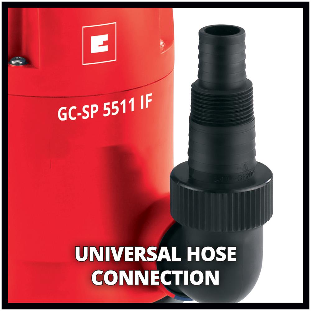 Pompa Ad Immersione Con Fondo Piatto 550w Gc-sp 5511 If - Foto 2