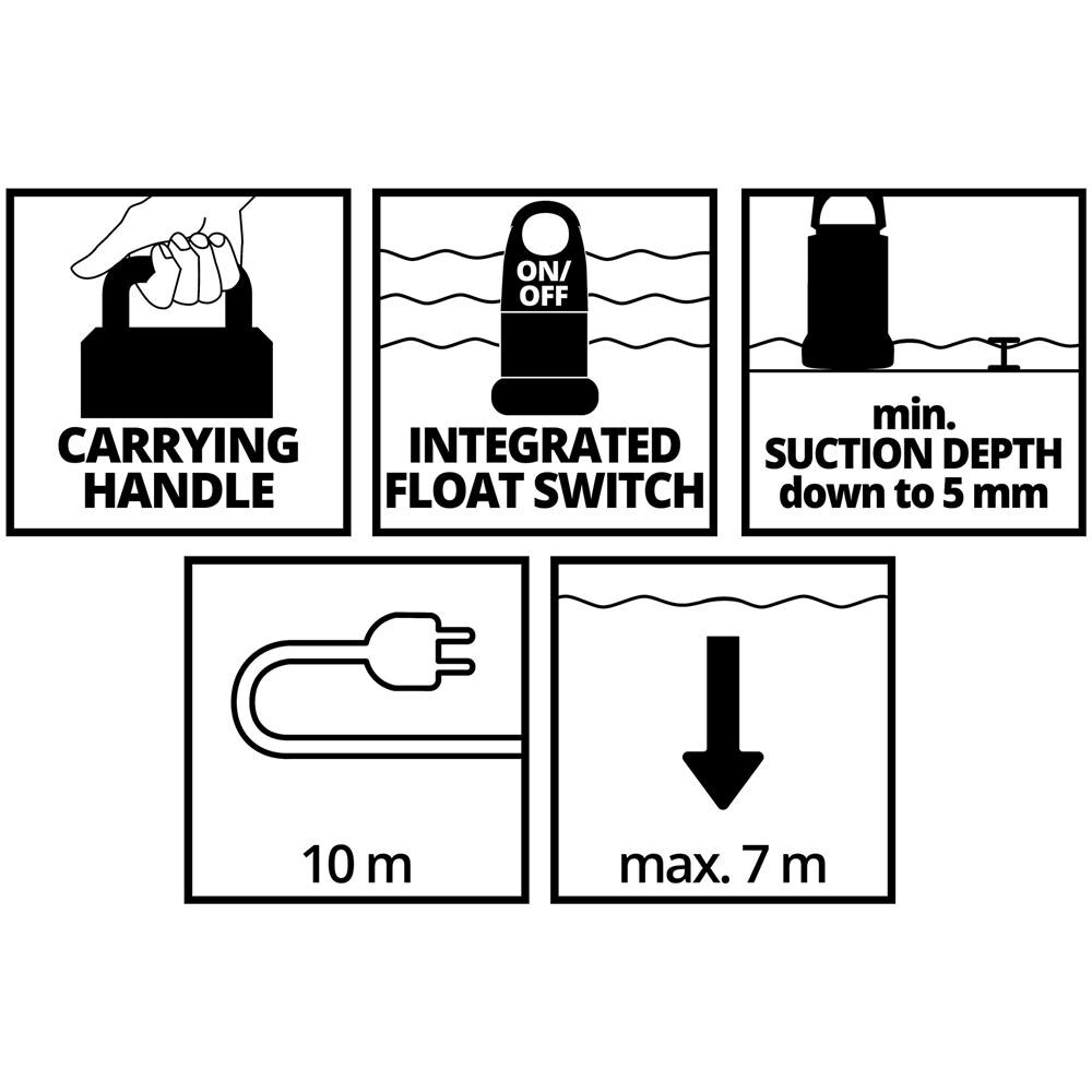 Pompa Ad Immersione Con Fondo Piatto 550w Gc-sp 5511 If - Foto 7