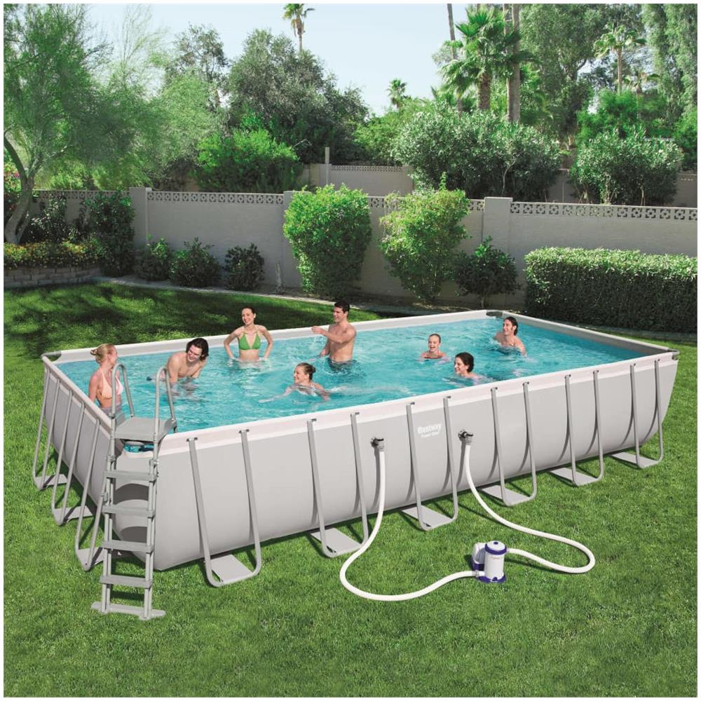 Power Steel Piscina Rettangolare 732x366x132 cm 56474 - Foto 2