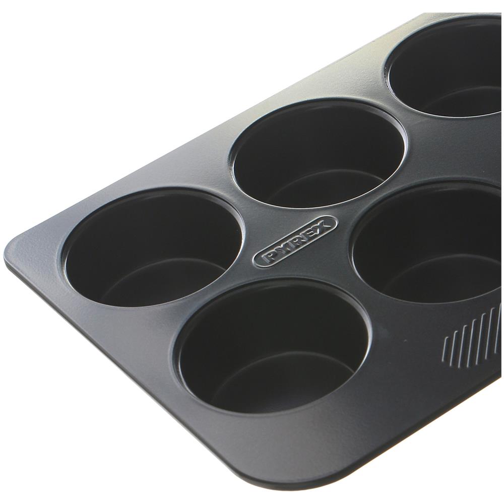 Stampo Per Muffin In Alluminio, Da 19x26 Cm Nero - Foto 2
