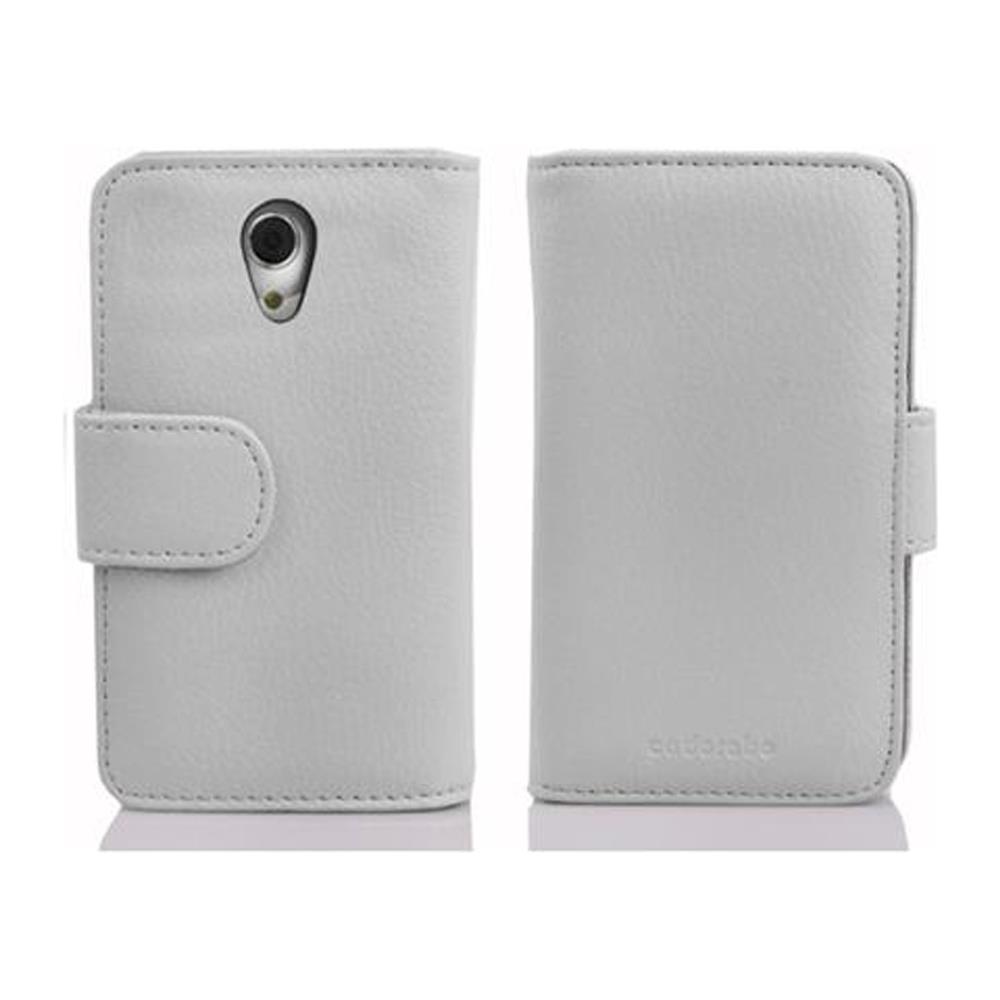 Custodia Compatibile Con Htc Desire 700 In Magnesio Bianco - Coperchio Protettivo In Ecopelle Testurizzata E Tasca Per Carte Di Credito - Foto 2