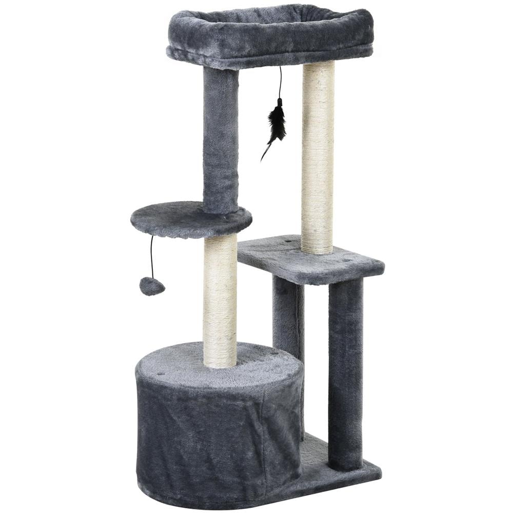 Albero Per Gatti Multilivello Coperto Da Sisal Per Arrampicata Stabile 147cm - Foto 2