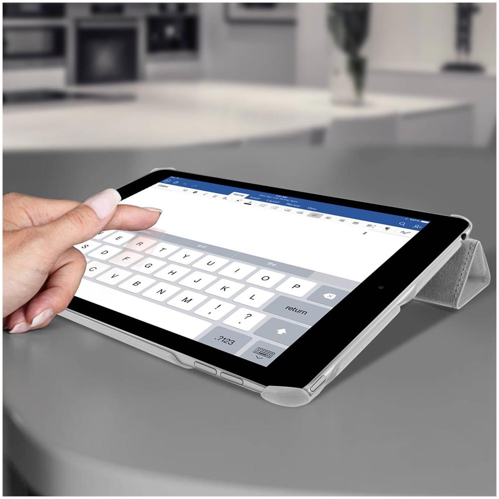 Custodia Ipad Air 2 Supporto Video + Tastiera / Sleep Akashi Bianco - Foto 2