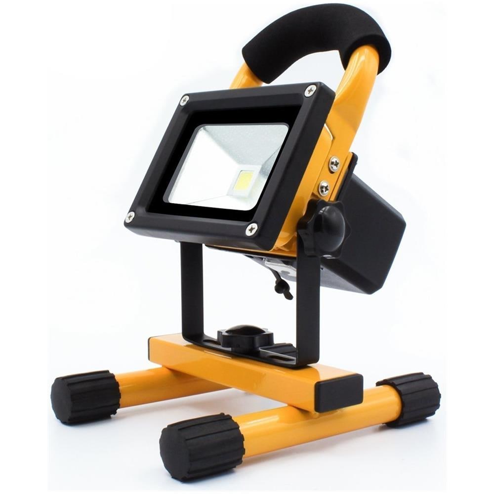 Faro Led Da 10w Ricaricabile Portatile Impermeabile Lampada Faretto Di Emergenza - Foto 2