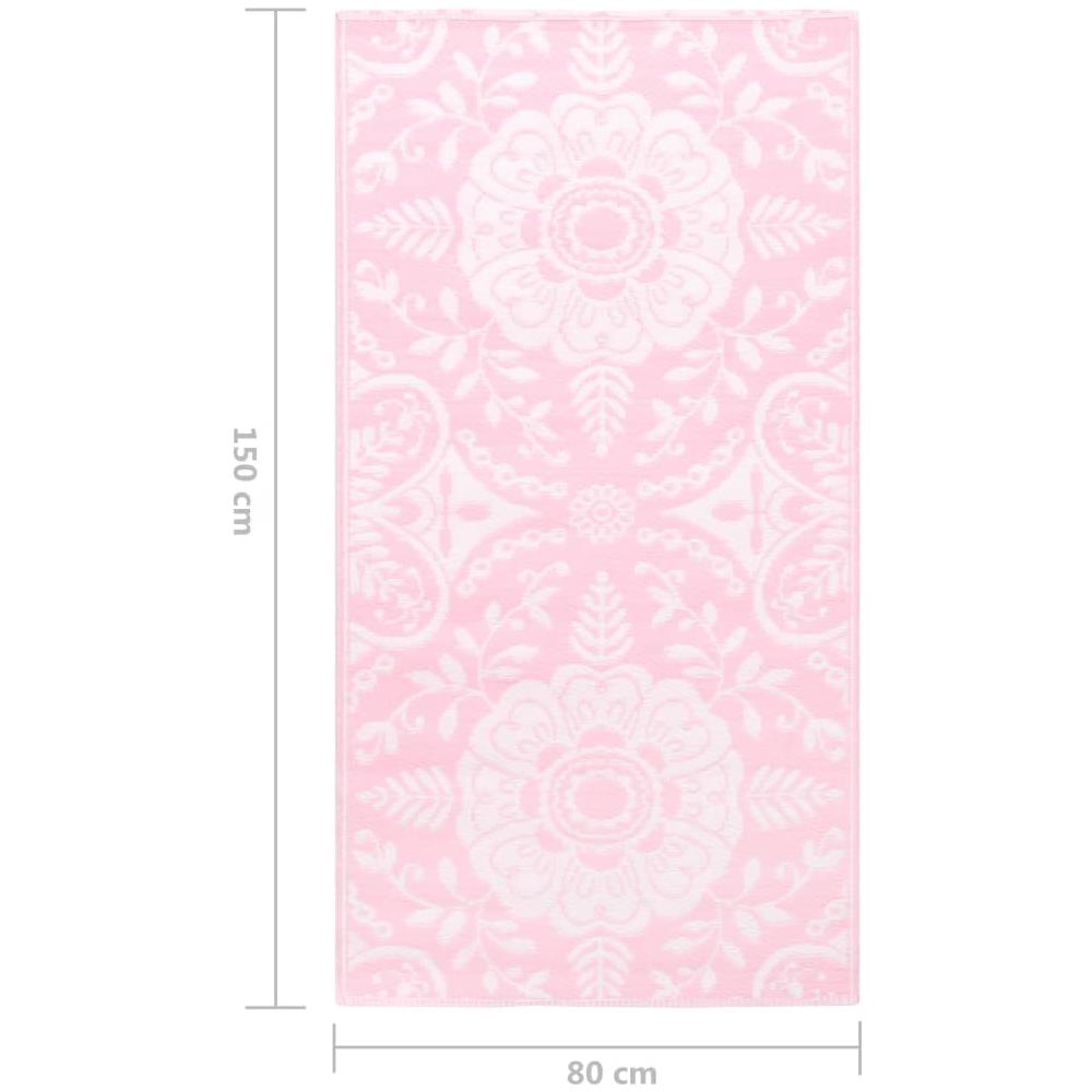 Tappeto Da Esterni Rosa 80x150 Cm In Pp - Foto 8