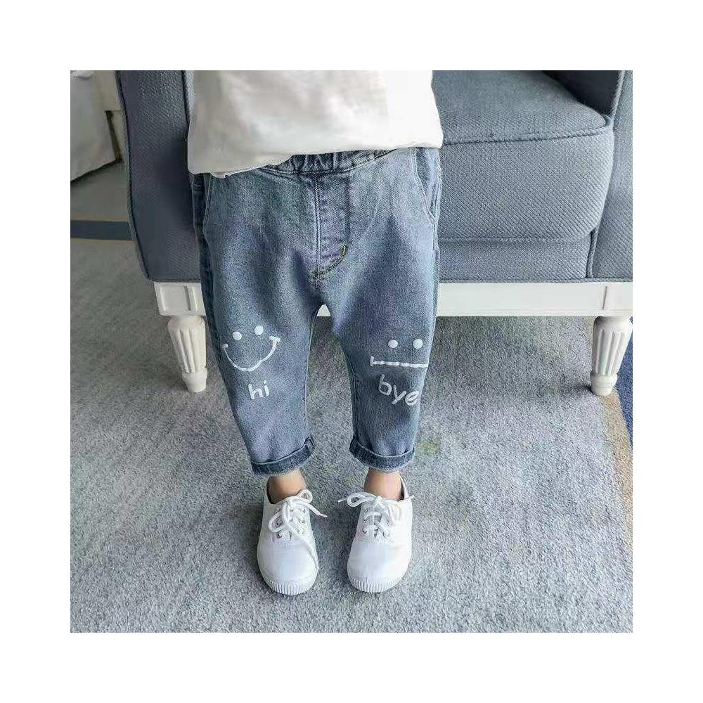 SLOWMOOSE - Jeans Delle Neonate Della Molla Vestiti Per Bambini - Pantaloni  Larghi In Denim Lunghi Comodi In Cotone, Jeans Casual In Vita Elasticizzata  Per Ragazze 3-7 Anni [ pulsante Blu / 2t] - ePRICE