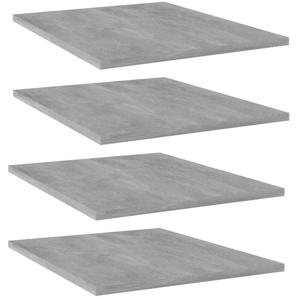 Ripiani per Libreria 4pz Grigio Cemento 40x50x1,5cm Multistrato - Foto 1