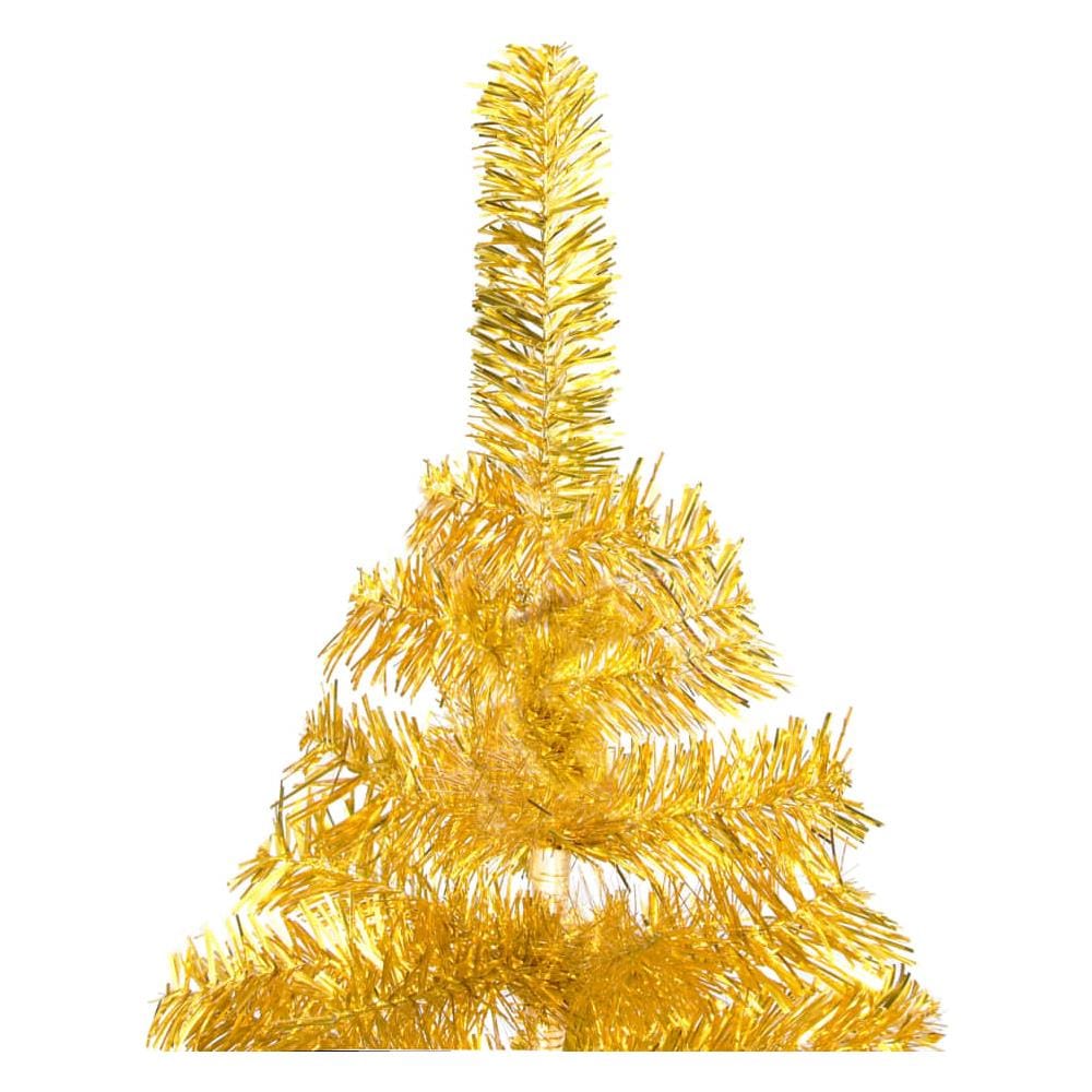 Set Albero Natale Artificiale con LED e Palline Oro 180 cm PET - Foto 3