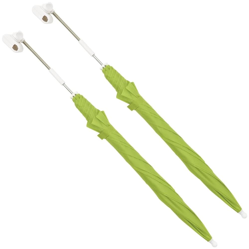 Ombrelloni Per Sedie Da Campeggio 2 Pz Verdi 105 Cm - Foto 2