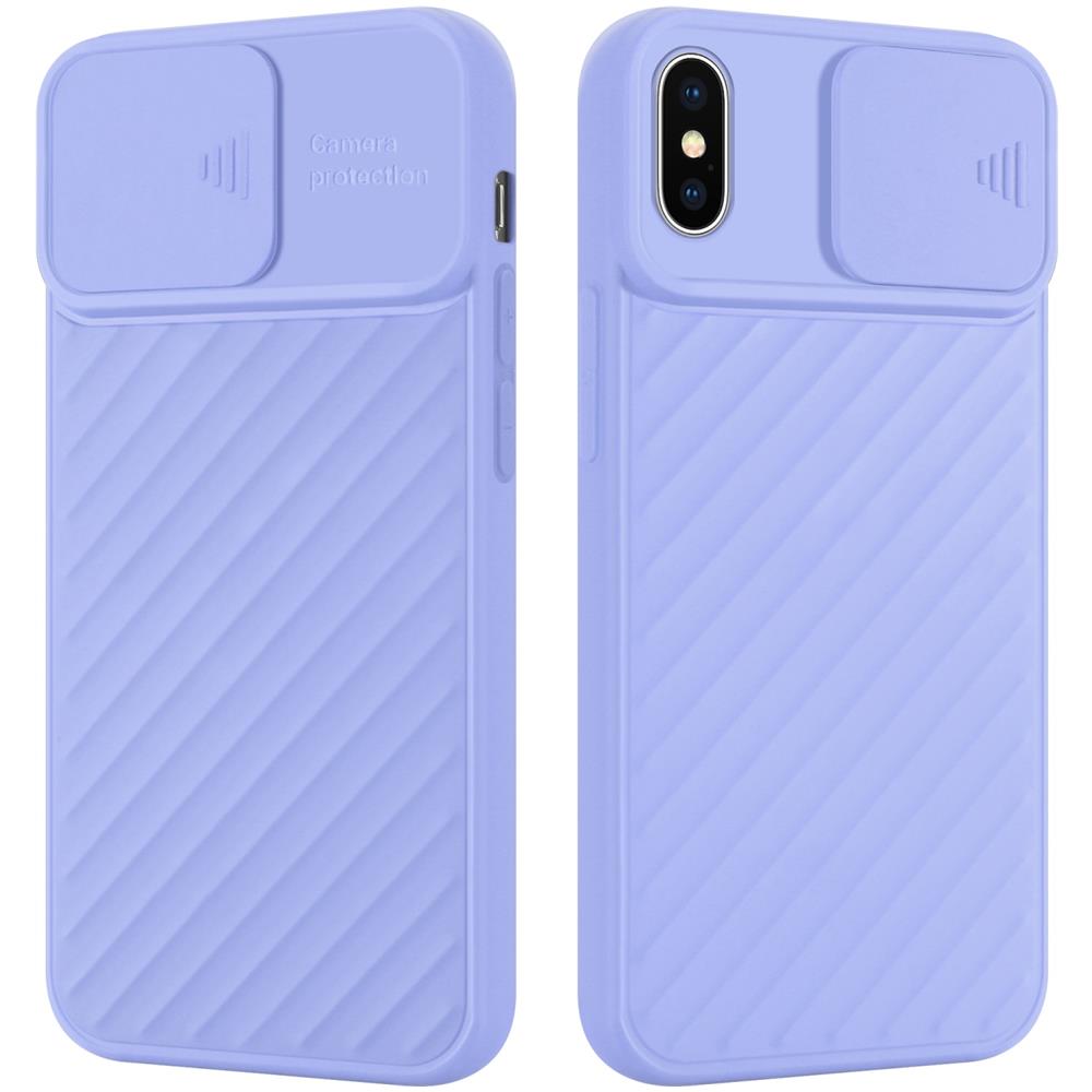 Cadorabo Custodia Compatibile Con Apple Iphone Xs Max In Viola Opaco - Coperchio Protettivo In Silicone Tpu Flessibile E Con Protezione Per La Fotocamera - Foto 1