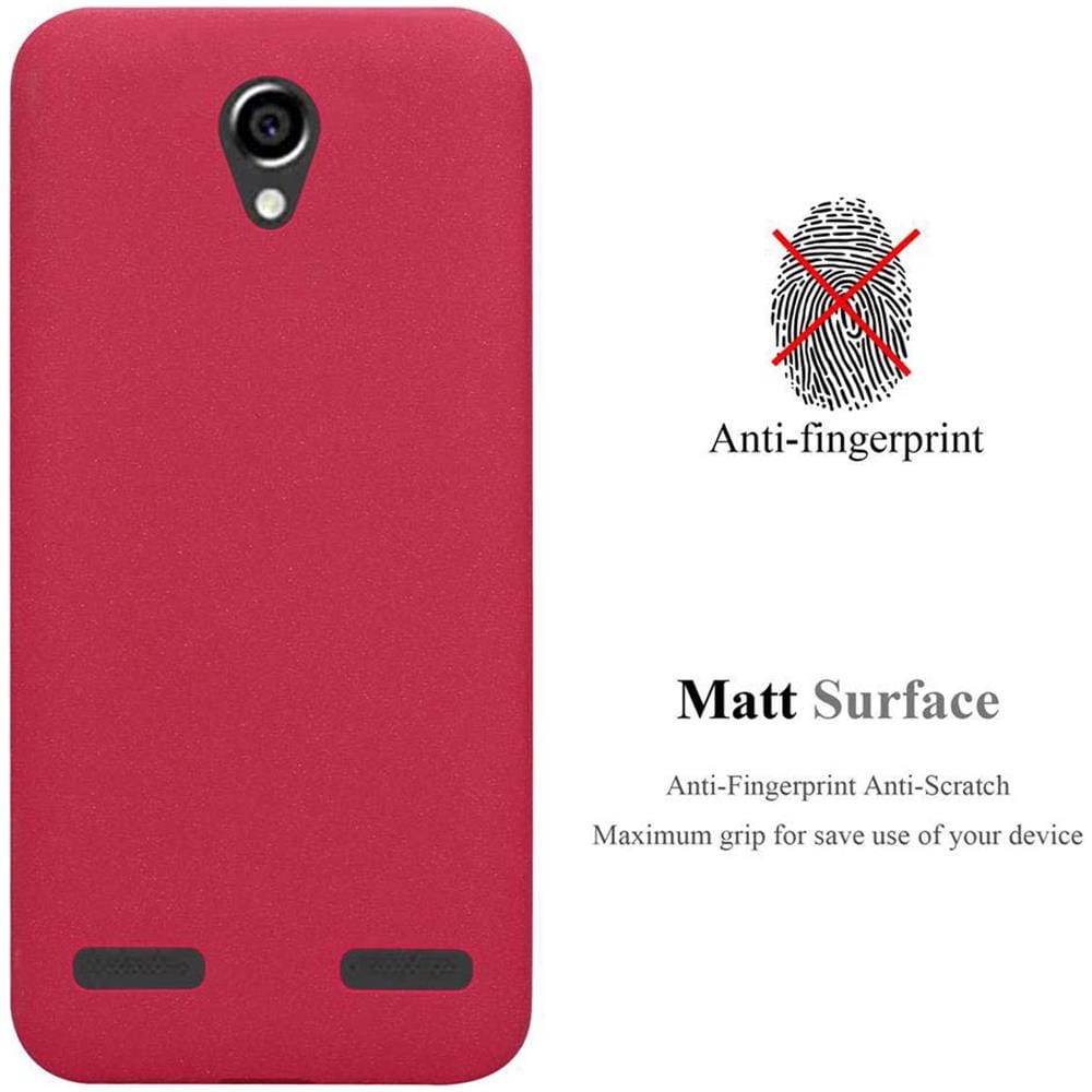 Custodia Compatibile Con Zte Blade L7 In Frost Rosso - Coperchio Protettivo In Silicone Tpu Flessibile - Foto 2