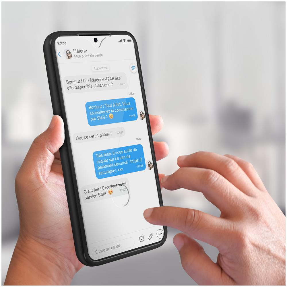 Cover Samsung Galaxy S22 Retro Rigido E Fronte Flessibile - Nera - Foto 2