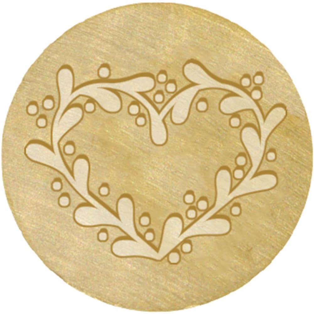 Impugnatura In Legno Per Timbro A Cera + Timbro A Cuore - Foto 1