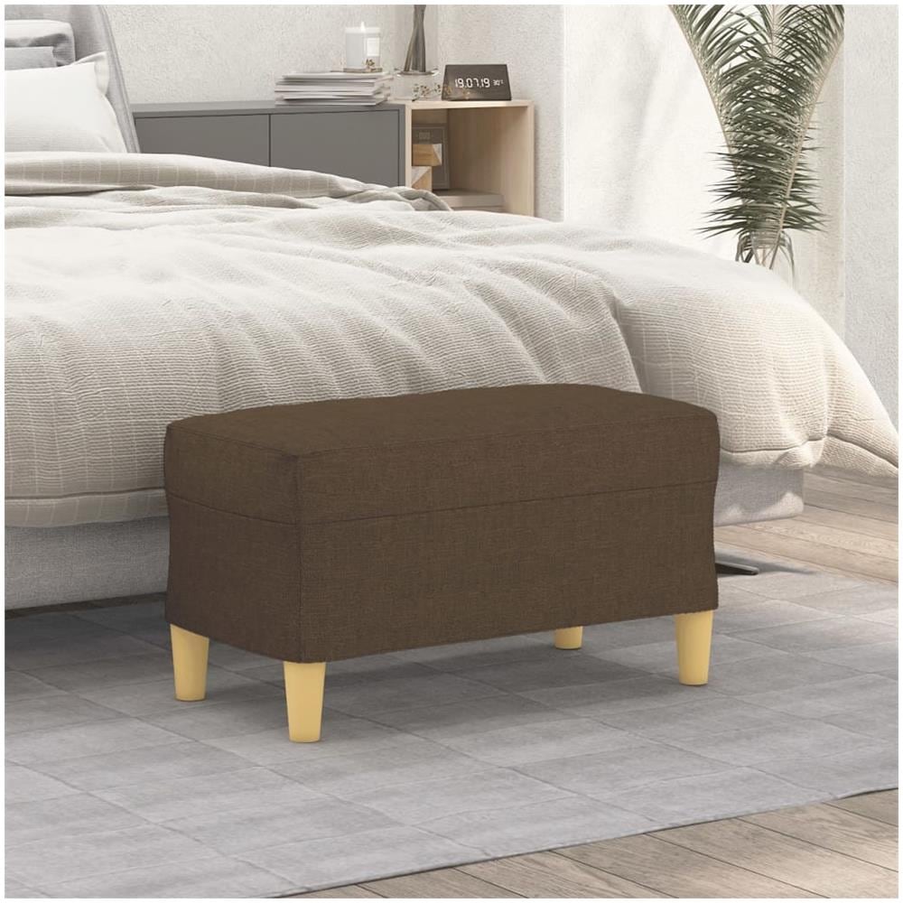 Panca Marrone 70x35x41 Cm In Tessuto - Foto 1