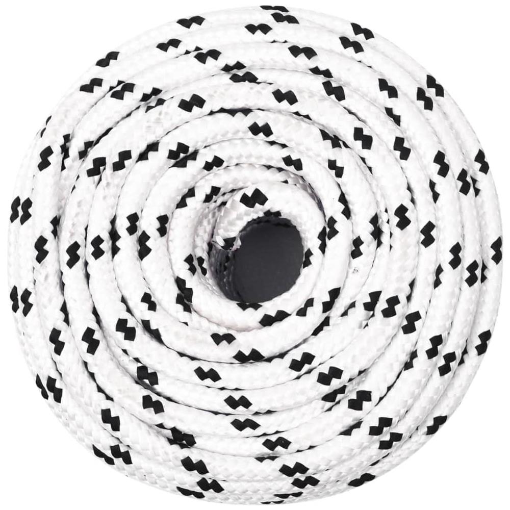 Corda Intrecciata Per Barca Bianca 6 Mm X 100 M Poliestere - Foto 2