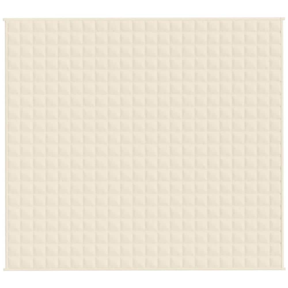 Coperta Ponderata Crema Chiaro 200x225 cm 9 kg Tessuto - Foto 2