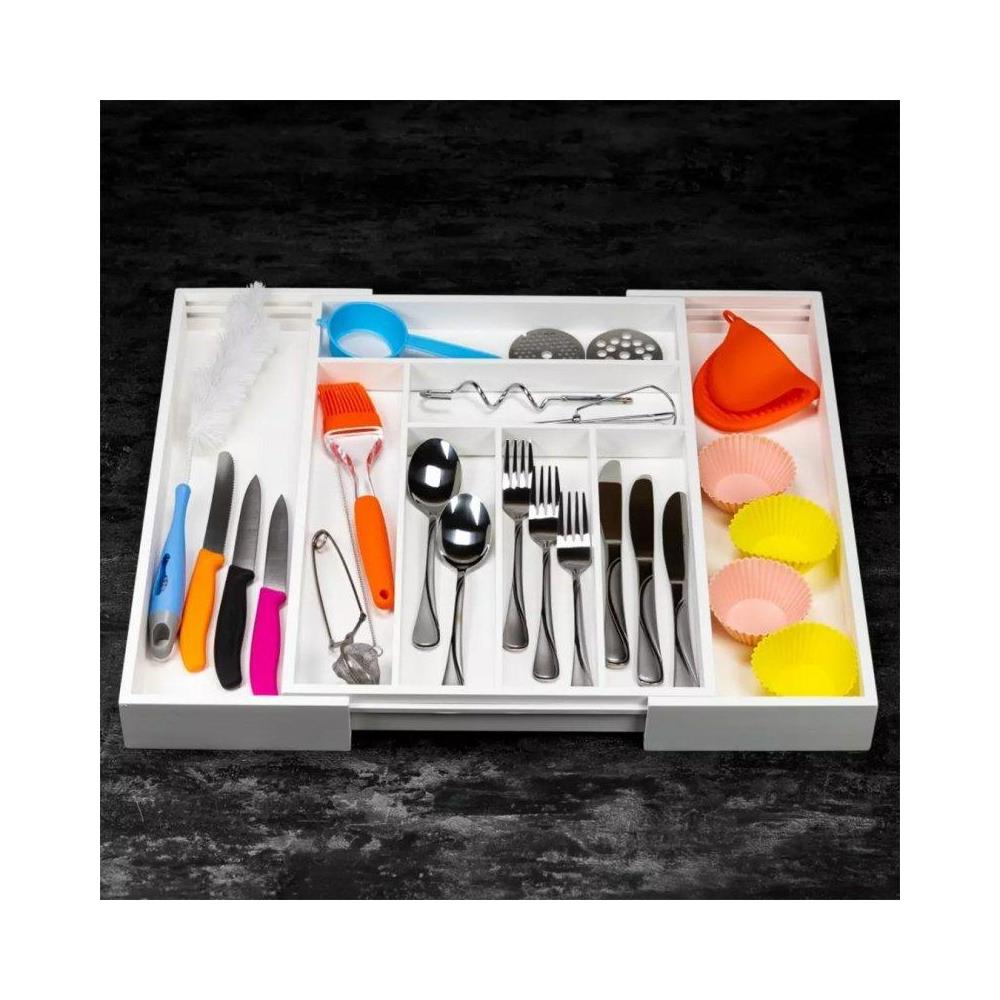 Inserto per cassetto portaposate estensibile in bambù KH-1748 - Foto 2